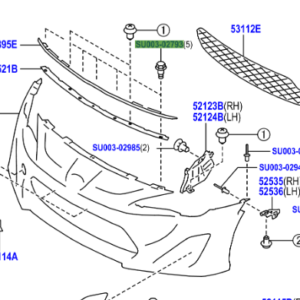 Toyota GT86 2012-2016 Bumper Retainer Clip