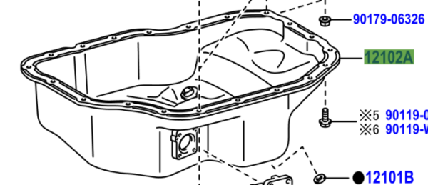 Toyota Avensis Oil Pan Cover 2009