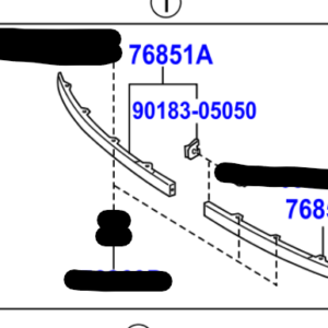 Toyota Yaris 2005-2011 FRONT SPOILER LH