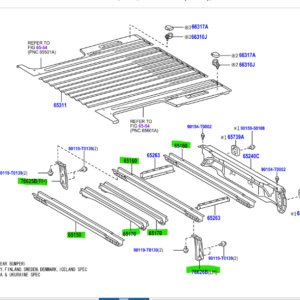 Toyota Hilux 2005-2012 Bed Supports
