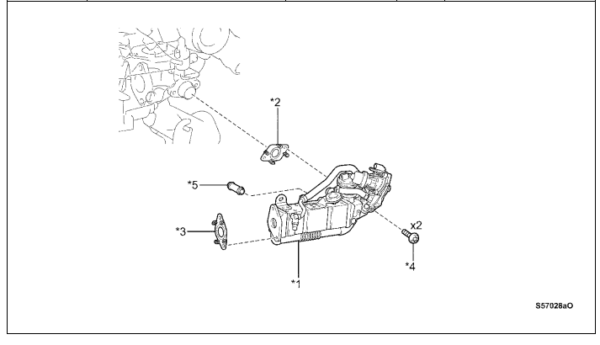 Toyota Avensis 2009-2017 1.6ltr EGR Cooler and Gasket Set