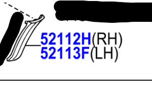 Toyota RAV4 2000-2005 Bumper Trim Left Hand