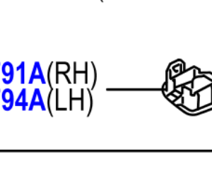 Toyota CH-R 2016 -2023 Puddle Light Cover R/H