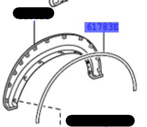 Toyota Hilux 2004-2012 Rear Wheel Arch Moulding Pad