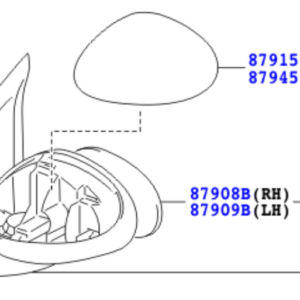 Toyota Aygo 2005-2014 Door Mirror L/H