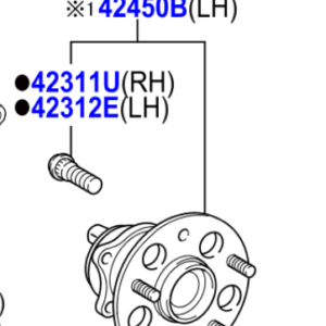 Toyota CH-R Rear Wheel Hub and Bearing