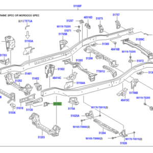 Toyota Hilux 2011-2015 Chassis Bracket