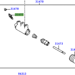 Toyota Avensis (2003-2008) Bleeder Plug