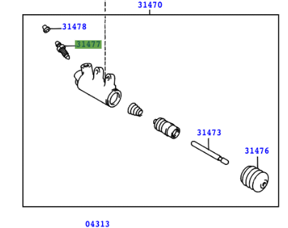 Toyota Avensis (2003-2008) Bleeder Plug