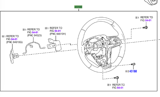 Toyota RAV4 (2018-Present) Steering Wheel Assy - Image 2
