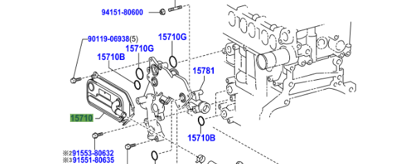 Toyota RAV4 (2005-2012) Oil Cooler Assy - Image 2