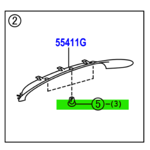 Toyota Estima 2009-2019 Dashboard Clip