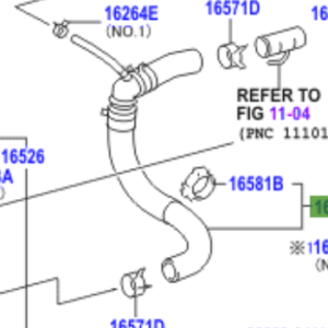Toyota Verso (2009-2017) Radiator Hose