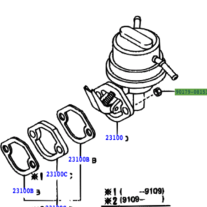 Toyota Corolla HB (1987-1992) Fuel Pump Securing Nut
