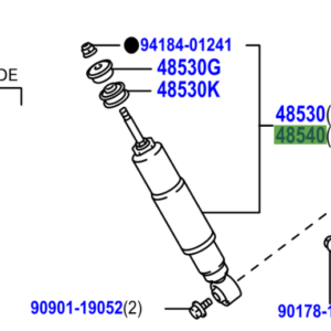 Toyota Land Cruiser Prado (2009-2017) Rear Shock absorber Assy