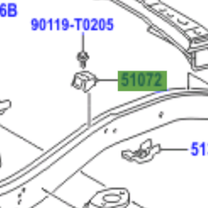 Toyota Hilux (2011-2015) Rear Body Mounting Bracket Sub-Assy (LH)