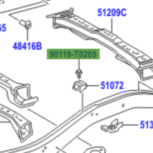Toyota Hilux (2011-2015) Rear Body Mounting Washer