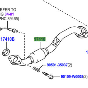 Toyota Auris / Hybrid (UKP) (2007-2013) Front Exhaust Pipe Assy