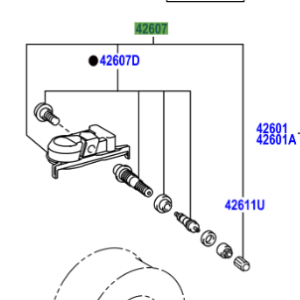 Toyota Yaris / Yaris Cross (2020-Present) Valve Sub-Assy, Tire Pressure Monitor