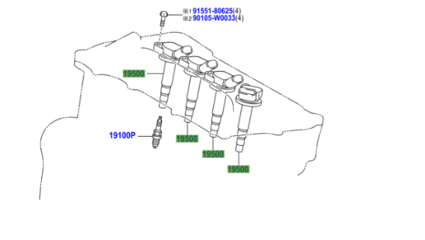 Toyota Auris / Hybrid (UKP) (2012-2018) Spark Plug