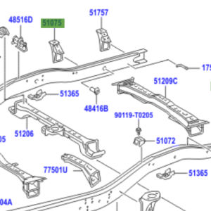 Toyota Hilux (2011-2015) Rear Body Mounting / Bracket Assy (RH)