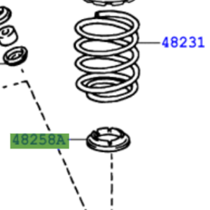 Toyota Hiace / Hiace (S.B.V) (1996-2011) Lower Rear Coil Spring Insulator