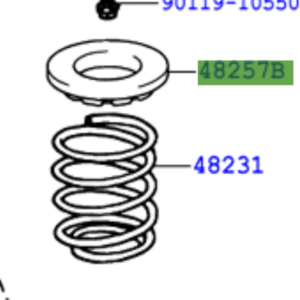 Toyota Hiace / Hiace (S.B.V) (1995-2011) Upper Rear Coil Spring Insulator