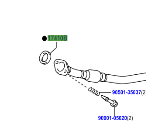 Toyota Urban Cruiser (2009-2016) Gasket From DPF - Exhaust