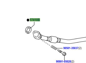 Toyota Urban Cruiser (2009-2016) Gasket From DPF - Exhaust