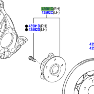 Toyota Yaris GR (2020-Present) Hub Assy - Front Axel