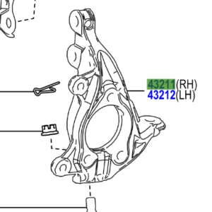 Toyota Yaris GR (2020-Present) Knuckle - Steering (RH)