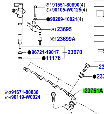 Toyota RAV4 (2012-2019) Fuel Rail - For Injectors