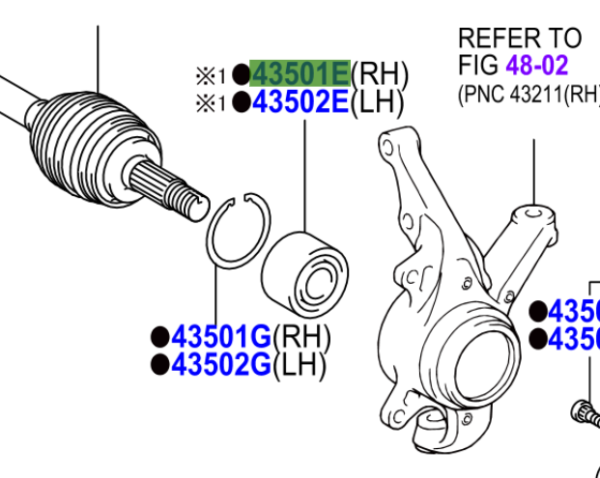 Toyota Yaris (FRP) (2014-2020) Front Wheel Bearing