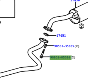 Toyota Yaris (JPP) (1999-2005) Bolt For Compressor Spring