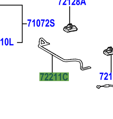 Toyota Yaris GR (2020-Present) Seat Track Adjusting Handle