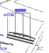 Toyota Land Cruiser 120 (2002-2009) Front Wiper Blade (LH)