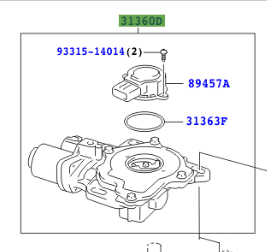 Toyota Yaris 2005-2011 Actuator Assy, Clutch - Image 2
