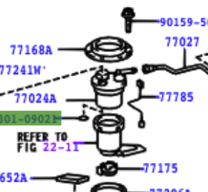 Toyota Celica 1999-2005 Fuel Pump O'Ring