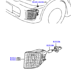 Toyota RAV4 2000-2005 Indicator Unit R/H