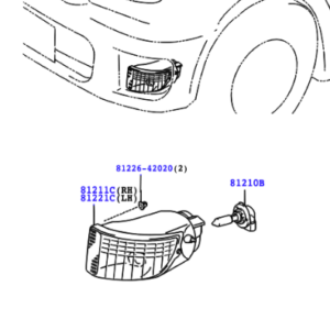 Toyota RAV4 2000-2005 Fog Light R/H
