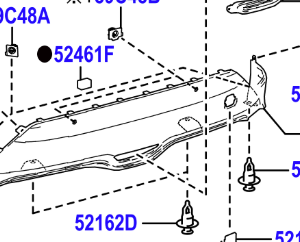 Toyota CH-R 2016-2023 Rear Diffuser