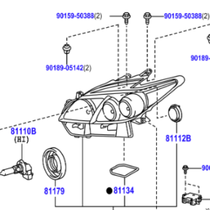 Toyota Prius Import 2009-2015 Headlight L/H