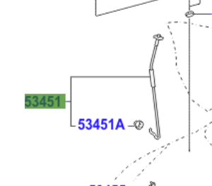 Toyota Aygo 2005-2014 Bonnet Stay