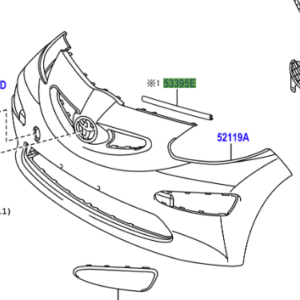 Toyota Aygo 2005-2014 Bonnet Seal