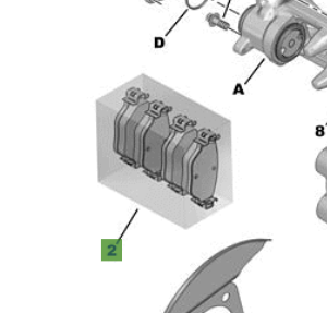 Toyota Proace City 2019-Present Rear Brake Pads