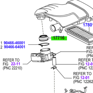 Toyota Aygo 2005-2014 Throttle Body Seal