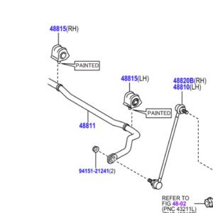Toyota RAV4 2012-2019 Front Anti-Roll Bush L/H