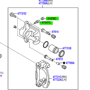 Toyota GT86 2012-2016 Brake Bleed Nipple and Cap