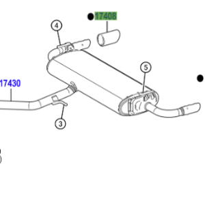 Toyota RAV4 2018-Present Tailpipe Extension