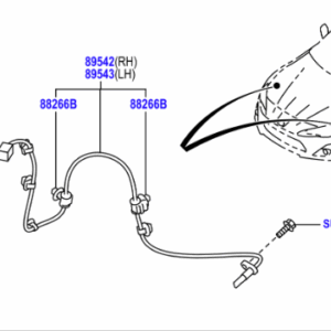 Toyota GT86 2012-2016 Front ABS Sensor L/H